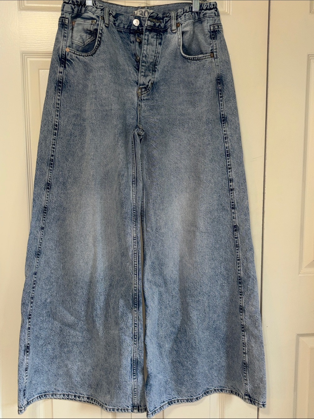 We The Free Light Wash Wide Leg Jeans